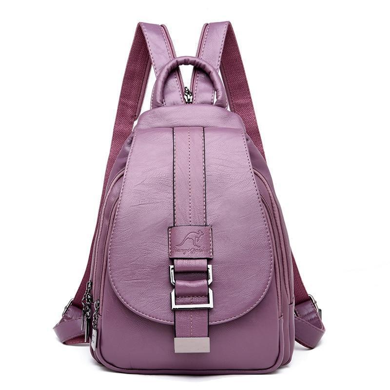 Mochila de Cuero Leny Mujer | Elegante, Resistente y Espaciosa